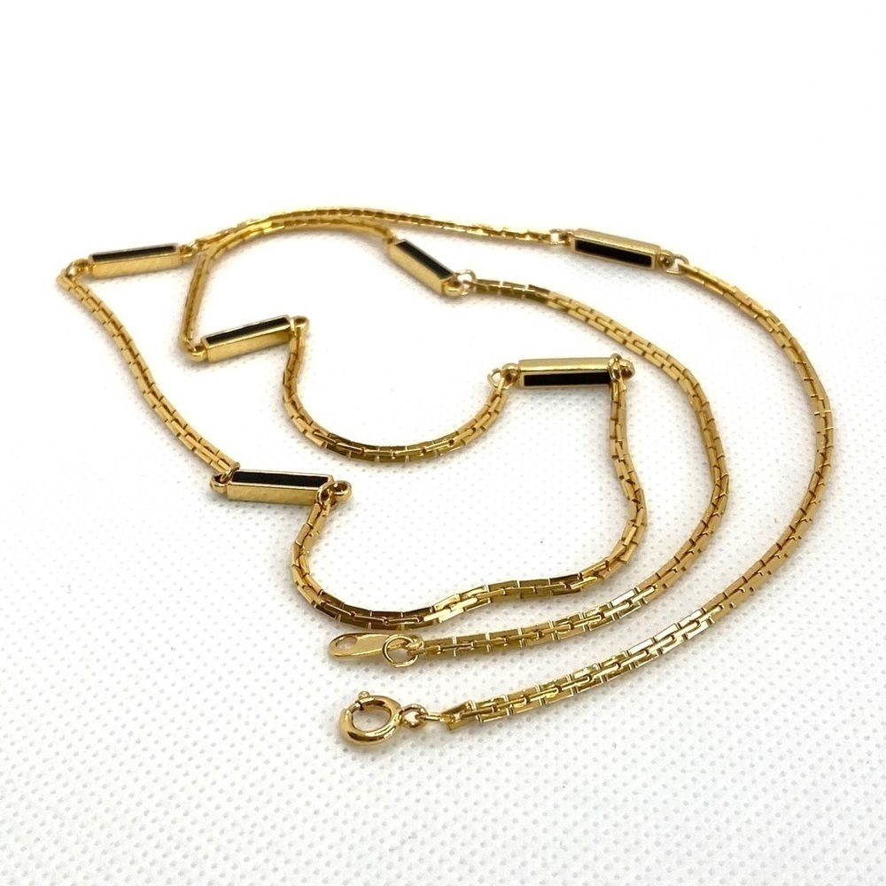 Necklace Jewelry Gold Tone 27” Long Chain